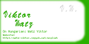 viktor watz business card